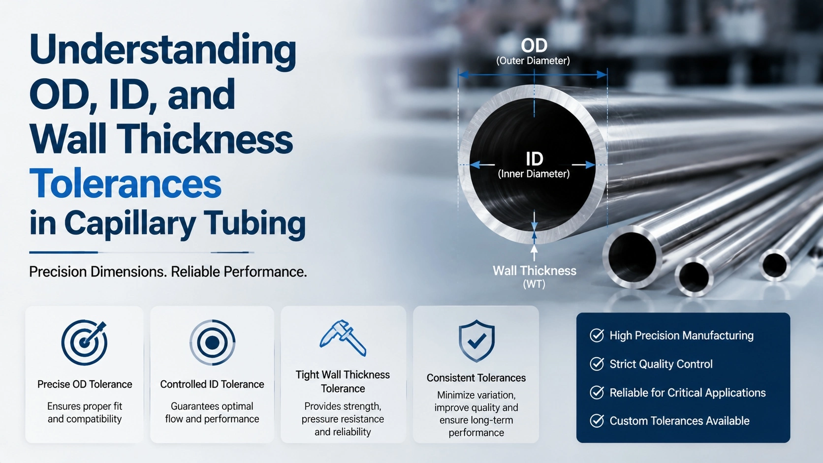 Understanding OD, ID, and Wall Thickness Tolerances in Capillary Tubing