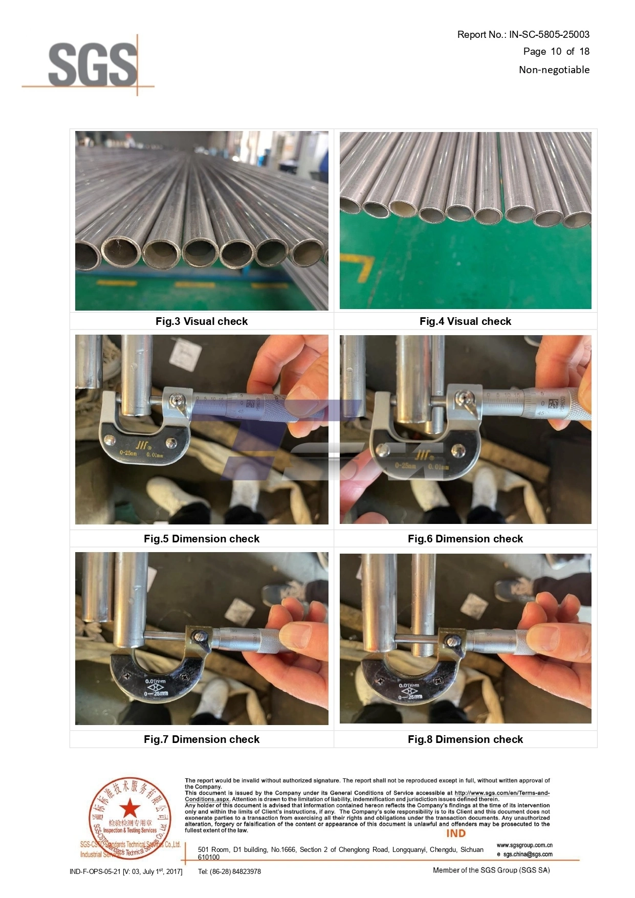 Quality Assurance Certificates (QAC).