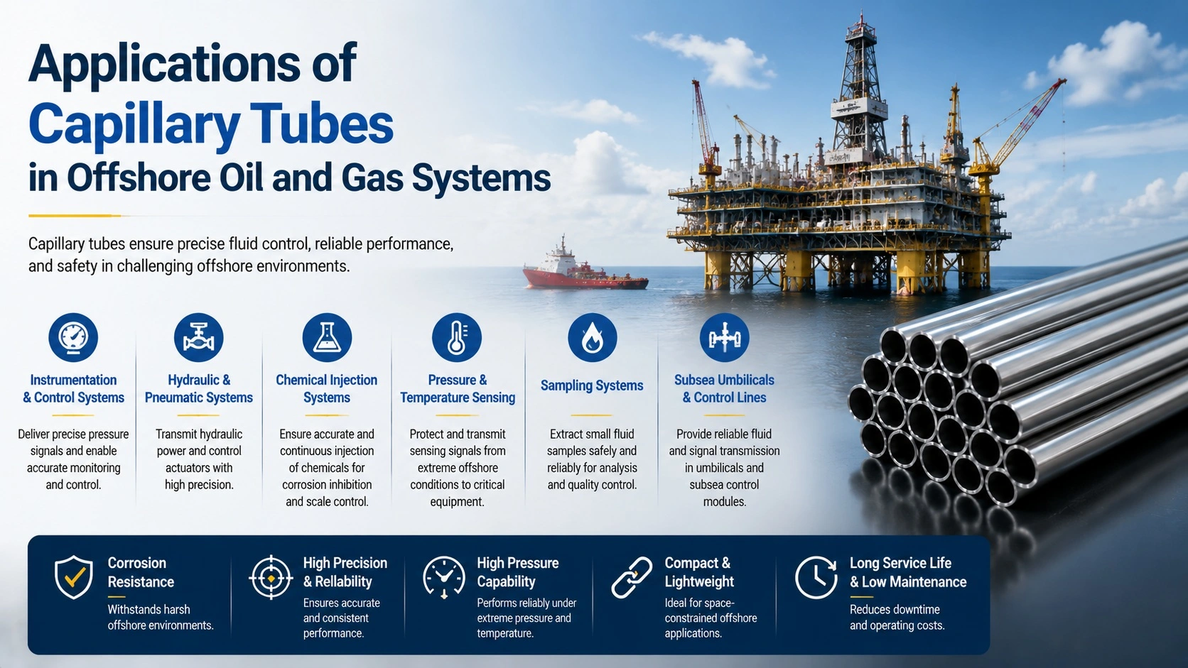Applications of Capillary Tubes in Offshore Oil and Gas Systems