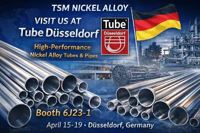 TSM Nickel Alloy to Exhibit at Tube Düsseldorf – Focus on High-Performance Nickel Alloy Tubes (Booth 6J23-1)
